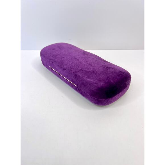 Gucci Purple Velvet Glasses Clamshell Hard Case Cloth, & Dust Bag (No Glasses) - Picture 5 of 8